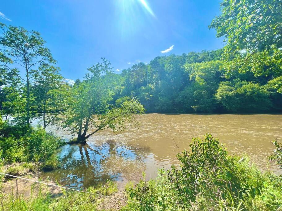 Riverside Relaxer W/Hot Tub+Fire Pit +Wifi & View Franklin Exterior foto
